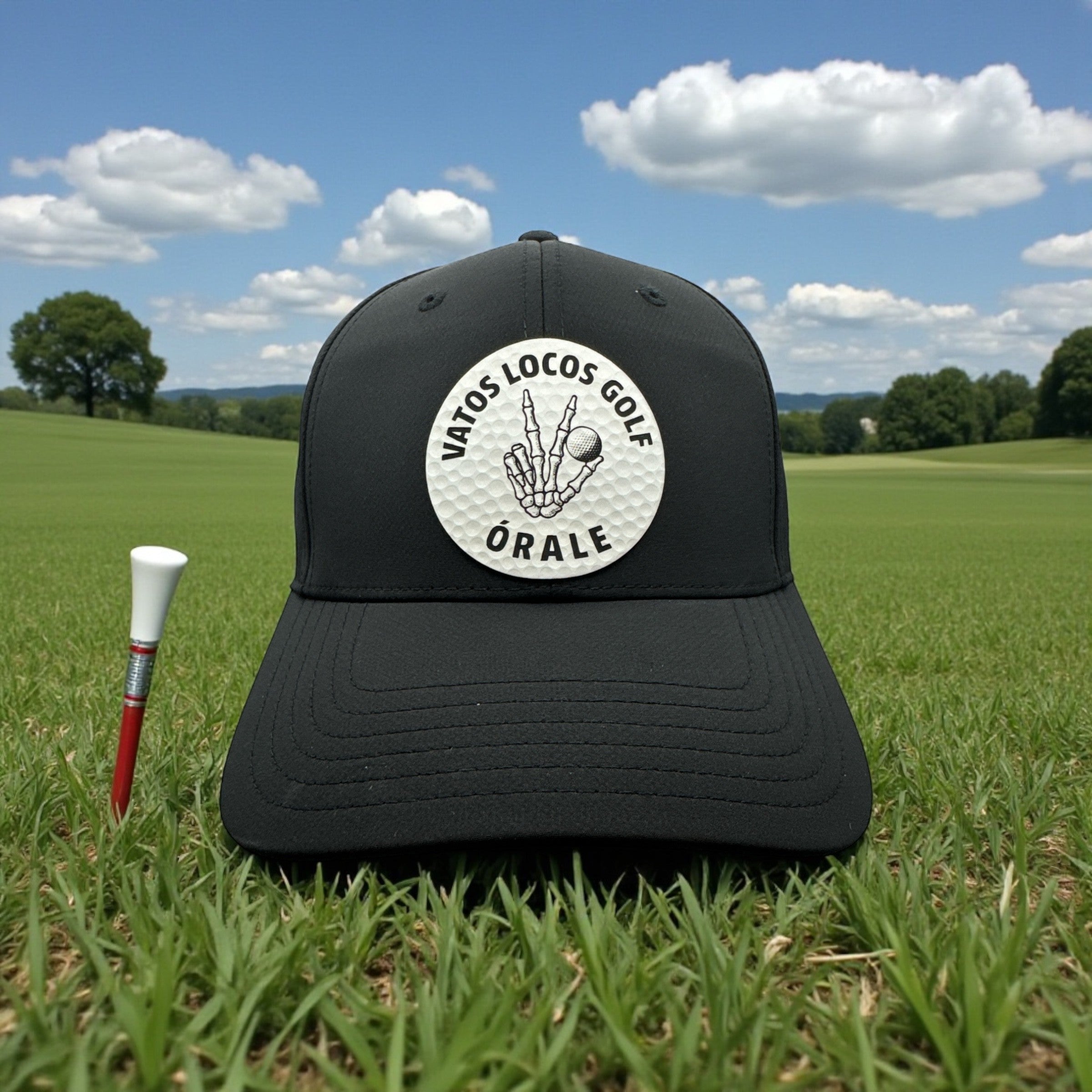 Vatos Locos Golf - Loco Hat with Leather Golf Ball patch