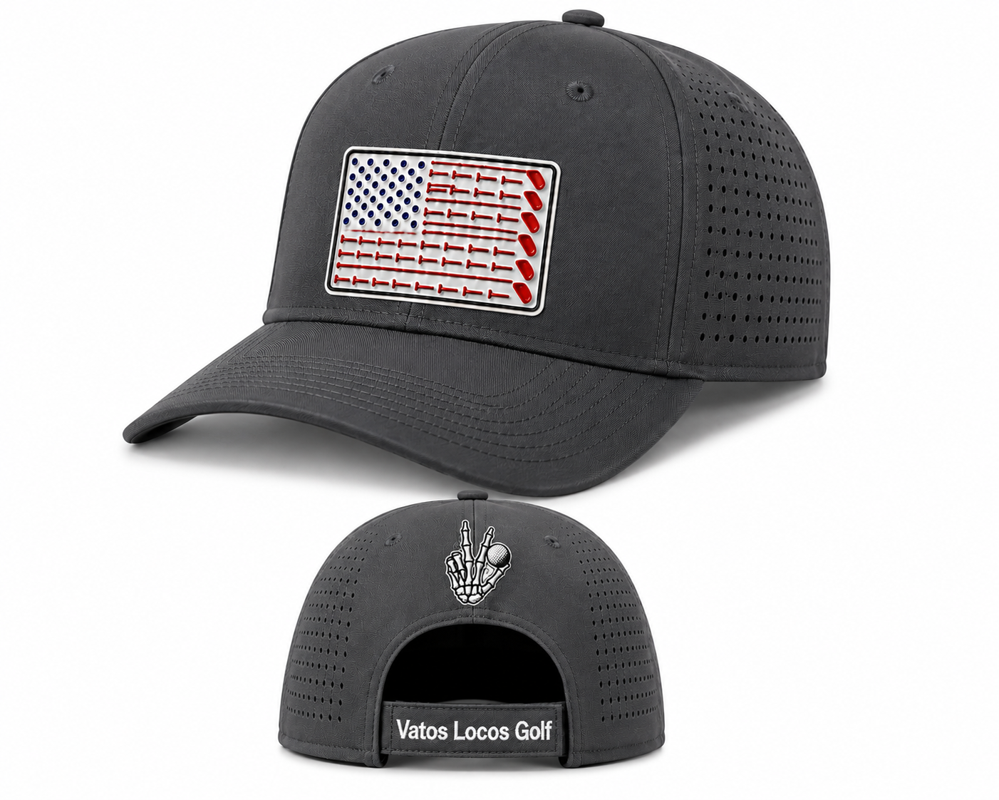 Vatos Locos Golf™ USA Golf Flag Performance Hat