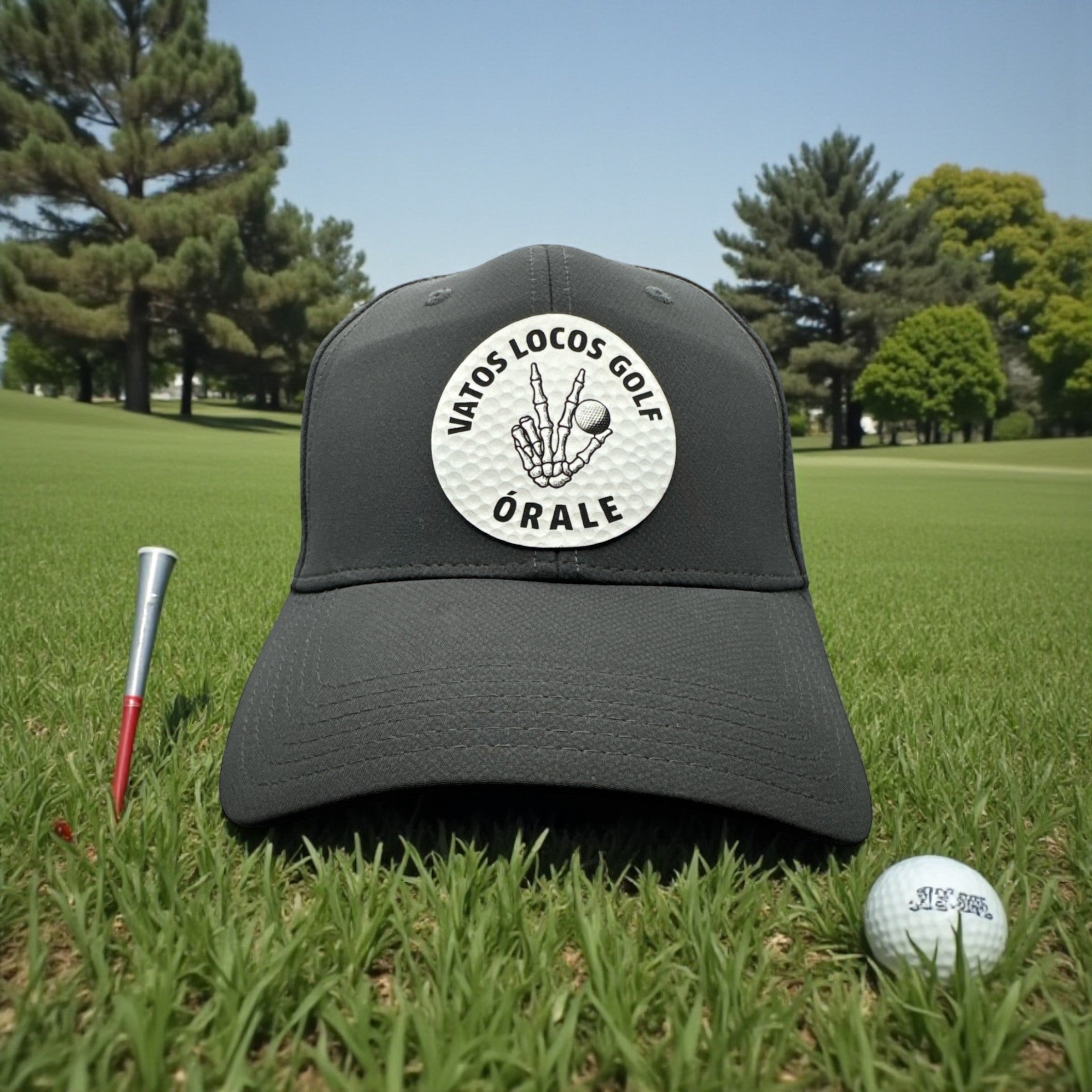 Vatos Locos Golf - Loco Hat with Leather Golf Ball patch