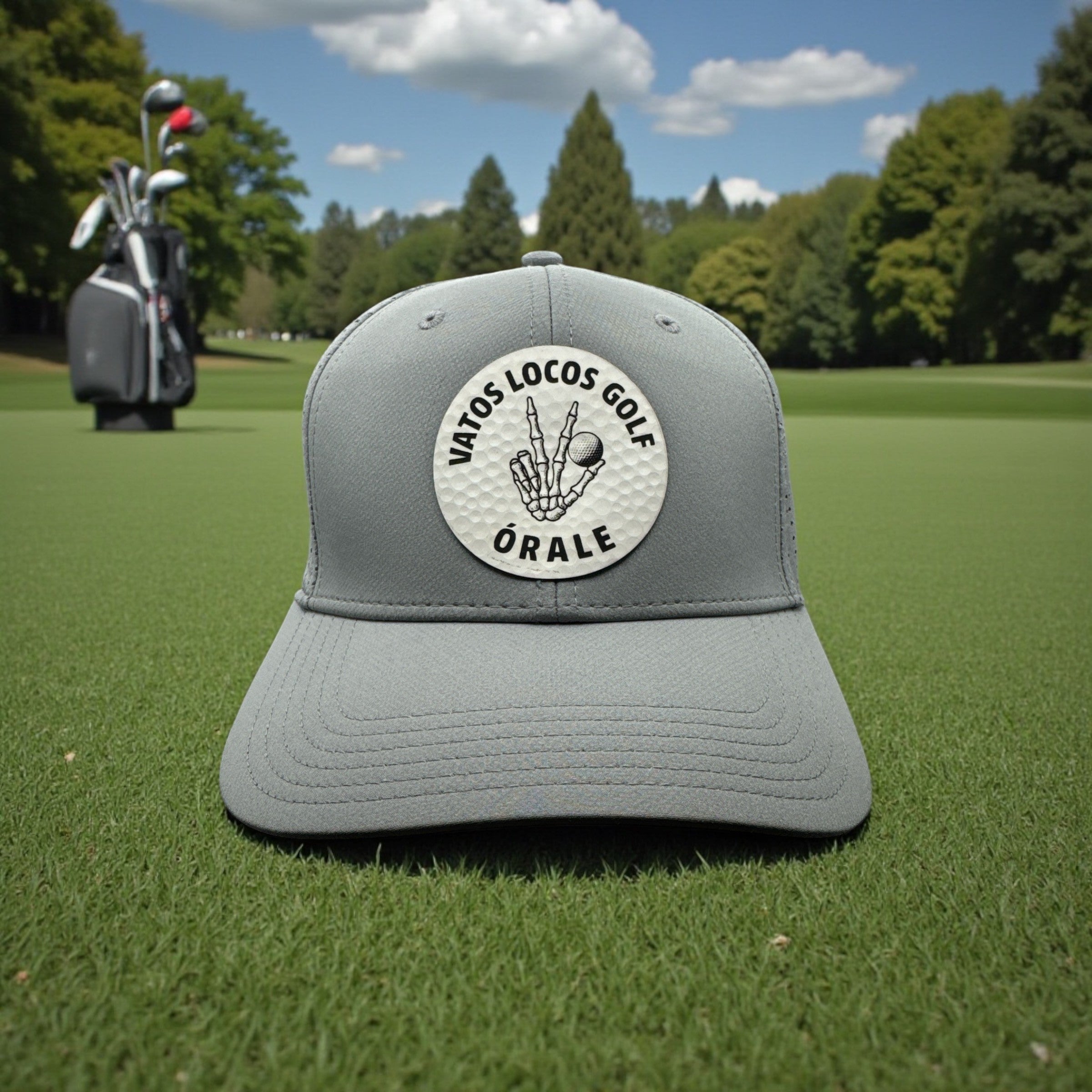 Vatos Locos Golf - Loco Hat with Leather Golf Ball patch