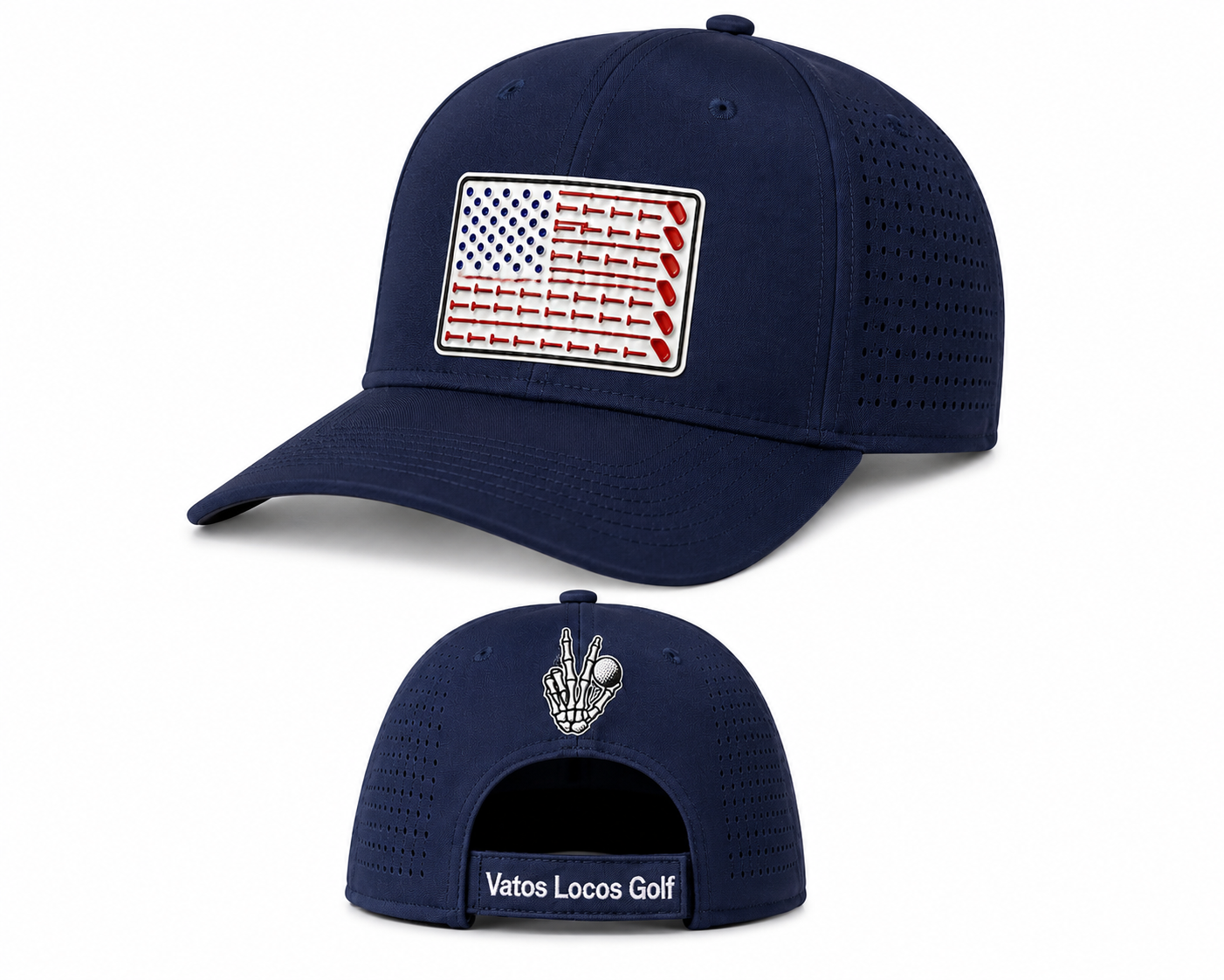 Vatos Locos Golf™ USA Golf Flag Performance Hat